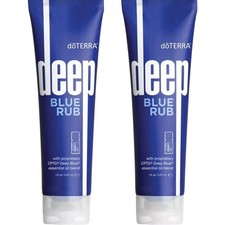 2 Pack doTERRA Deep Blue Rub 4 oz Cream Brand New Sealed   picture