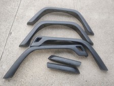 6pc OEM 97-06 Jeep Wrangler TJ SAHARA Black Fender Flares Set Minor Flaw *READ picture