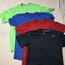 Nike Dri-FIT Men’s S Crew Neck T-Shirts Moisture Wicking Lightweight Poly picture