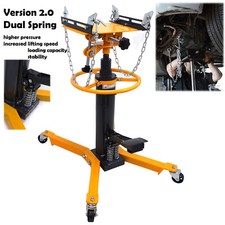 1300lbs 0.6T 2 Stage Hydraulic Transmission Jack w/ 360°Swivel Wheels Lift Hoist picture