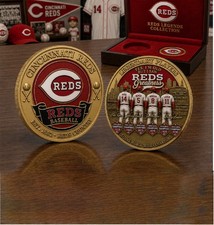 Cincinnati Reds Legends Collection Commemorative Gold Plated Coin picture