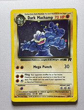 2000 Pokemon Team Rocket Dark Machamp Holo 10/82 WOTC Vintage picture