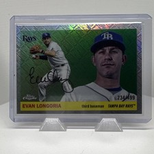 Topps Chrome 2025 Evan Longoria Tampa Bay Rays Serial Numbered 234/499 #453 picture