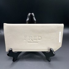 NEW AUTHENTIC Vintage FRED LUNETTES SOFT CASE LEATHER Eyeglasses Sunglasses Case picture