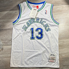 Mitchell & Ness Hardwood Classics Steve Nash #13 Dallas Mavericks Jersey Men L picture