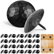 50 Pcs 1.5 Inch Large Iron Clavos Decorative Nails, Black Inch, picture