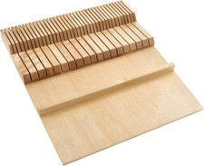 Rev-A-Shelf Dual Row Trimmable Knife Block Drawer Organizer Insert, 4WDKB-1 picture