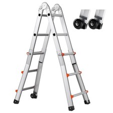 Uimoso Telescoping Ladder A Frame 9.5 FT Extension Multi-Function for Homework picture