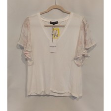 Generation Love Womens Claudia Georgette Flutter Sleeve Blouse Size Small NWT picture