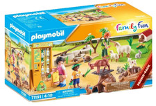 PLAYMOBIL Petting Zoo Family Fun Set 63 Pcs Ages 4-10 Farm Animal Playset 71191 picture