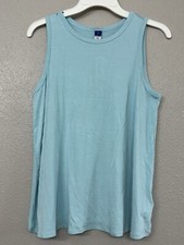 Old Navy Women's Luxe Sleeveless T-Shirt Tank Top Ceramic Blue Size XS S M XL picture