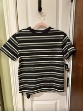NWT Boys L (10/12) Striped Shirt Art Class Green Multi SKU TR81 picture