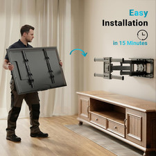 Full Motion TV Wall Mount for 37-85 Inch Tvs, Hold up to 132Lbs, Max VESA 600X40 picture