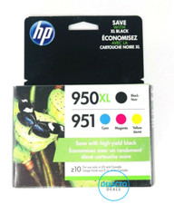 4-PACK HP GENUINE 950XL BLACK & 951 COLOR INK OFFICEJET PRO 8100 SEALED picture