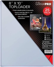 Ultra Pro 8 X 10 Clear Toploader 8-Inches x 10-Inches (25-Count) Top Loader picture