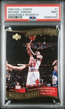 Rare PSA 9 1996 Michael Jordan 1 UD Collector's Choice Memorable Moments POP/50 picture