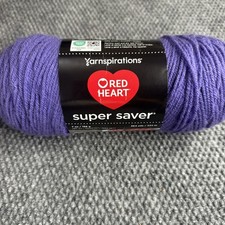 Red Heart Super Saver Yarn Medium Worsted 7 oz No Dye Log New picture