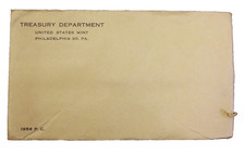 1956 Proof Set Silver Flat Pack Original U.S. Mint Envelope Opened picture