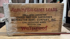 Rare Remington Game Load Express Wood Ammo Crate 12 Ga Shells Nitro UMC picture
