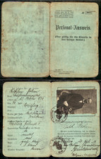 1923 German Personal-Ausweis Card Arnsberg Westphalia - Weimar Republic Era picture