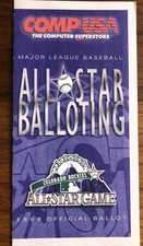 1998 MLB ALL-STAR BASEBALL GAME FAN VOTING BALLOT COLORADO ROCKIES COORS FIELD picture