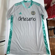 Adidas Philadelphia Union Size L Gray Soccer Jersey picture