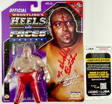 Abdullah The Butcher Signed ZST Heels and Faces Retro Wrestling Figure JSA COA picture