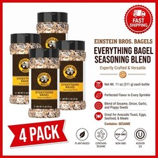4-Pack Einstein Bros Everything Bagel Seasoning, 11 oz. Versatile Kitchen Spice picture