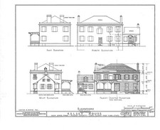 New Hyde Park NY Kelsey House 1930s HABS architectural elevations prints picture