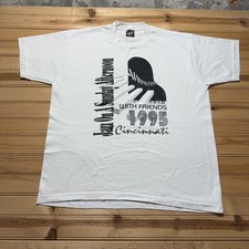 Vintage 90s Jazz On A Sunday Afternoon Cincinnati Piano Graphic T-Shirt USA - XL picture