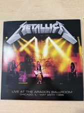 Metallica 2LP Aragon Ballroom Chicago 5/25/86  Master Of Puppets Boxset BLACKED picture