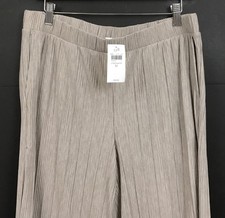 NWT J Jill Pure Jill Elements Pleated Wide Leg Pants in Light Mocha Heather sz M picture