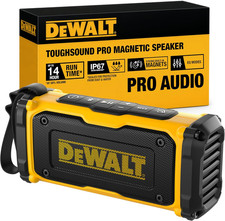 DEWALT Heavy Duty Magnetic ToughSound Pro Bluetooth Speaker – 22W Jobsite Wirele picture