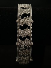 Vintage Sterling Judith Ripka Bracelet with Faceted Clear Stones picture