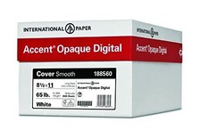 Accent Opaque White 8.5” x 11” Cardstock Paper, 65lb, 176gsm – 2,500 Sheets (10 picture