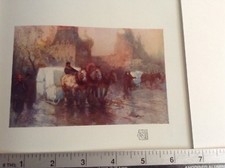1914 Colour book print ' Ice Carrying In Moscow' by Paolo Sala picture