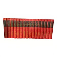 Vintage 1953 The Children's Hour Complete 16 Volume Set Marjorie Barrows Red picture