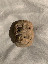 Teotihuacan Head Stamp Pre-Columbian Antiquity Ancient Artifact Olmec Mayan picture