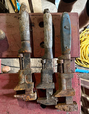 Lot of 3 Vintage Adjustable Wrenches Pipe/Monkey Style Mechanic Tools picture