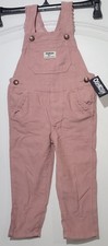 Osh Kosh B'Gosh Dusty Rose Pink Corduroy Overalls Baby Girl's Size 2T NWT picture