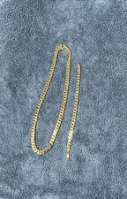 14k Gold Plated Cuban Link Set Necklace & Bracelet picture