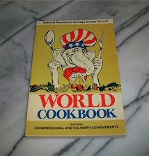 Scarce 1972 WORLD COOKBOOK National Republican Heritage Groups Council Softcover picture