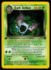 Dark Golbat 7/82 Unlimited Holo Rare Team Rocket Pokemon LP picture