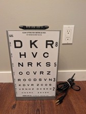 Vintage Good-Lite Co. Model 600 Translucent Eye Chart Cabinet, Model A picture