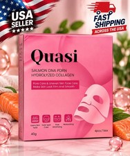 Quasi Salmon DNA PDRN Hydrolyzed Collagen Sheet Mask Hydrating 4 Sheets 40g picture