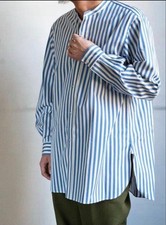 USED HEUGN 22SS ROB BOLD STRIPE SHIRT038 SIZE VERYGOOD picture