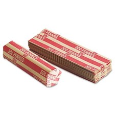 100  One Cent - Penny Pop-Open Flat Paper Coin Wrappers  tubes for pennies picture