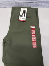 Eddie Bauer Tech Chino Pant Men 34x32 Green Water Resistant Camping EB013074 NEW picture