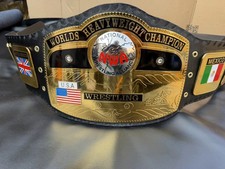 NWA domed globe heavyweight wrestling championship belt replica title 2mm brass picture