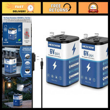 Rechargeable 6V Lanterns with LiFePO4 Battery - 2 Pack & Charger, Portable Light picture